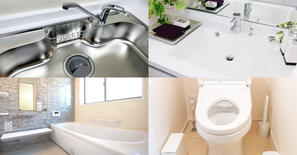 水回り(シンク・トイレ・洗面・ユニットバス)セット